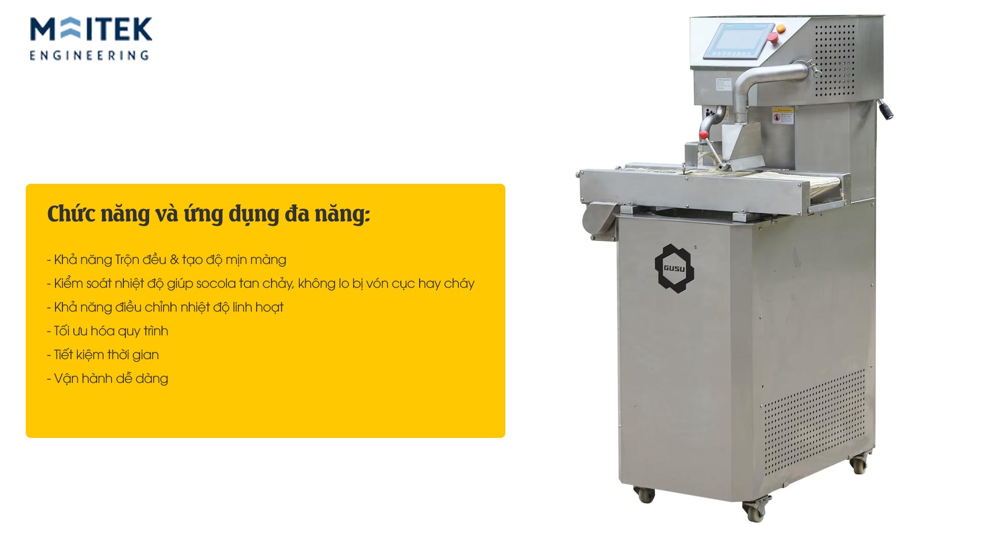 Chức năng và ứng dụng đa năng của máy làm Socola